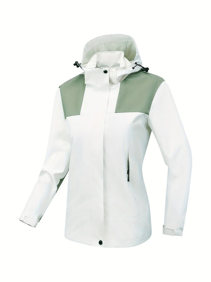MW | Wasserdichte Outdoor-Sportjacke mit Kapuze für Damen