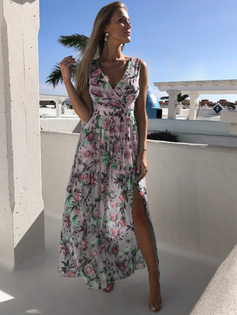 MW | Armie -Sommerkleid aus bedrucktem Chiffon