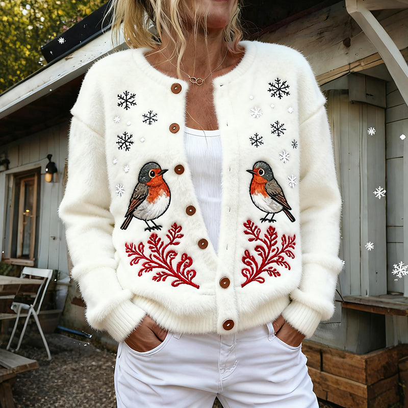 Klassische Vintage Strickjacke
