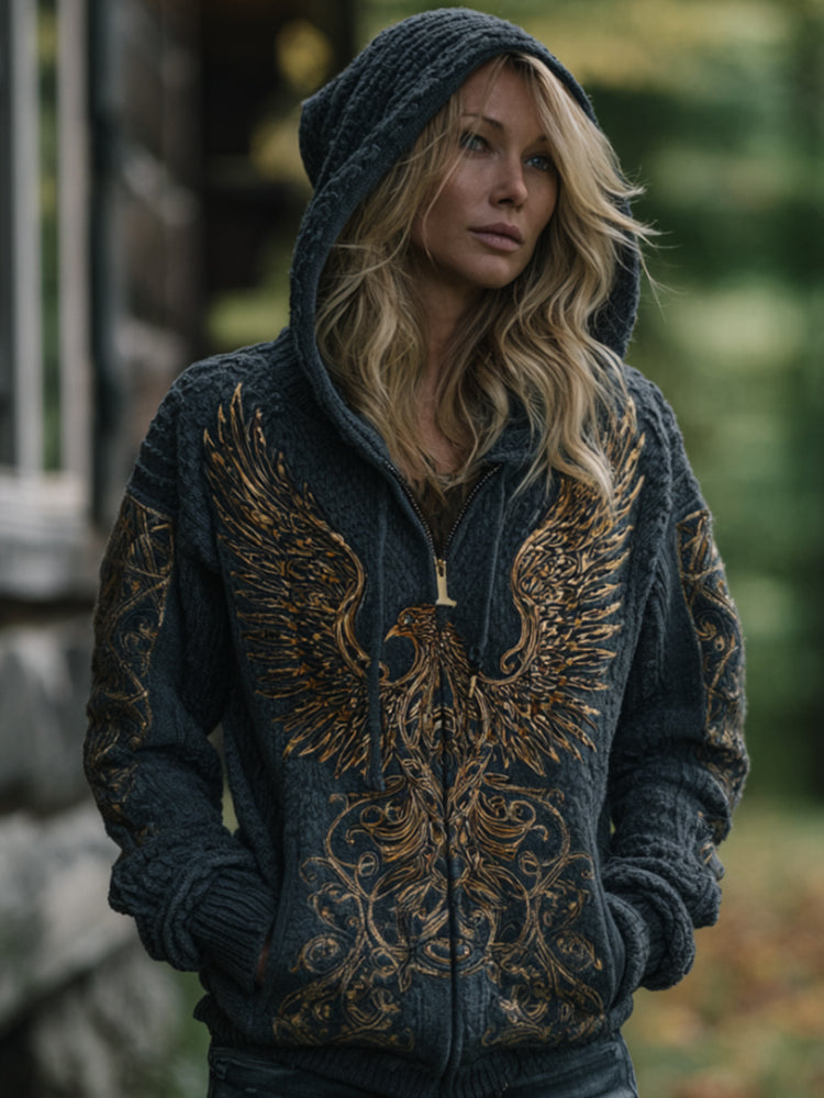 Durchdacht gestaltete Strickjacke