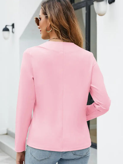MW | lässiger langärmeliger Blazer, vorne offen