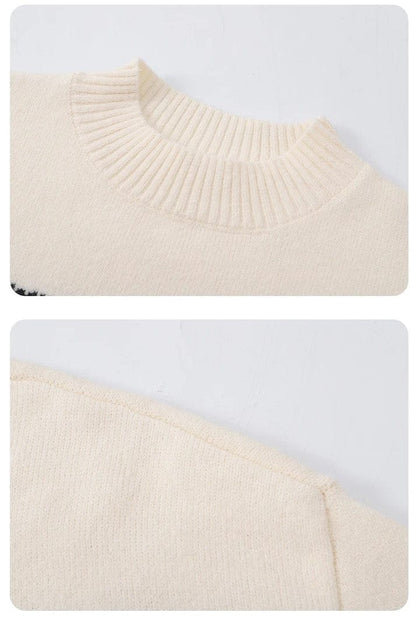 MW | Gestreifter gestrickter niedlicher Pullover
