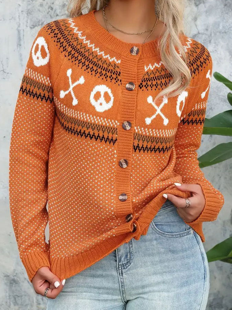 Durchdacht gestaltete Strickjacke
