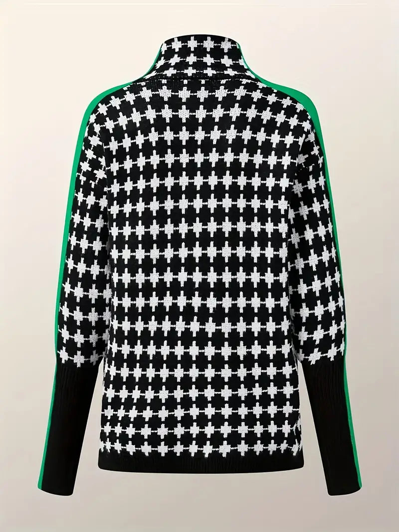 MW | Rollkragenpullover mit Allover-Muster