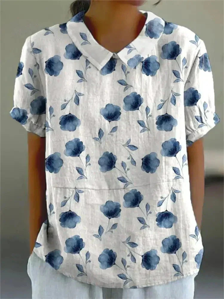 MW | Bluse mit Blumendruck für Frauen