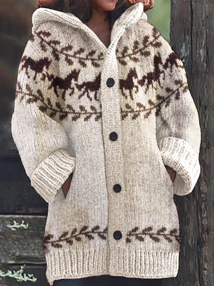 Durchdacht gestaltete Strickjacke