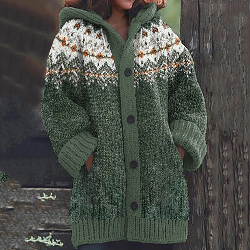 Zeitloser Vintage-Stil Strickjacke