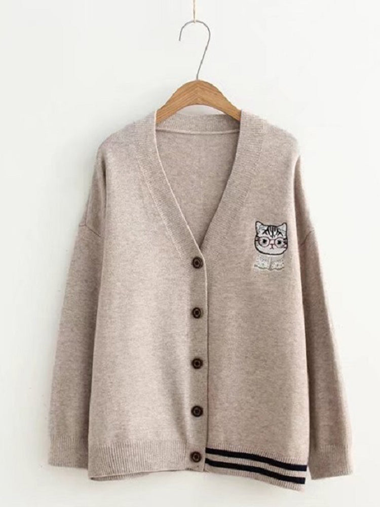 Anmutig gestaltete Strickjacke