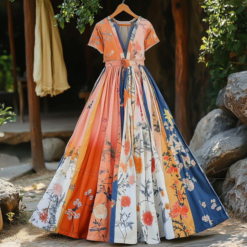 Klassisch gestaltete Kleid
