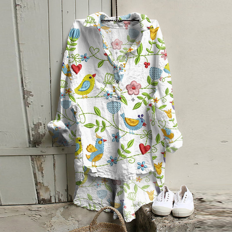 Klassische Vintage Bluse