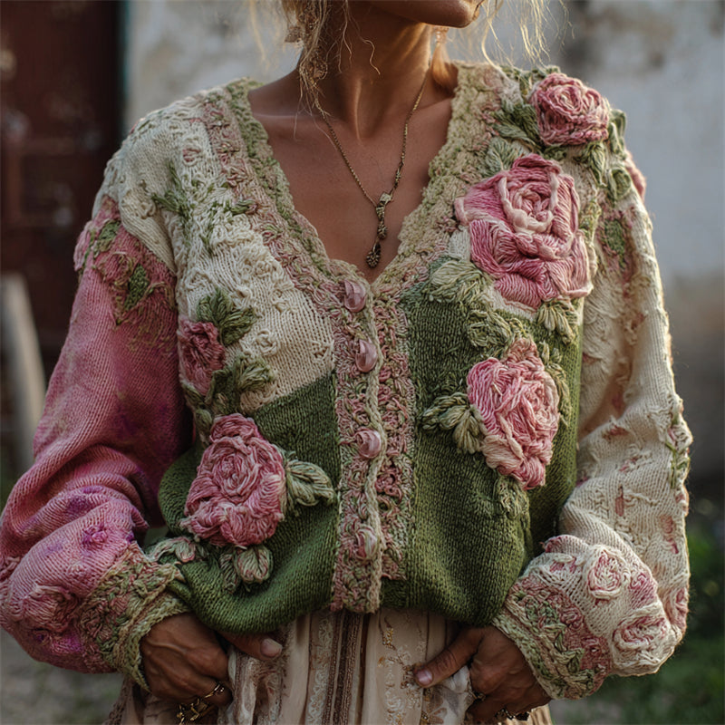 Klassische Vintage Strickjacke