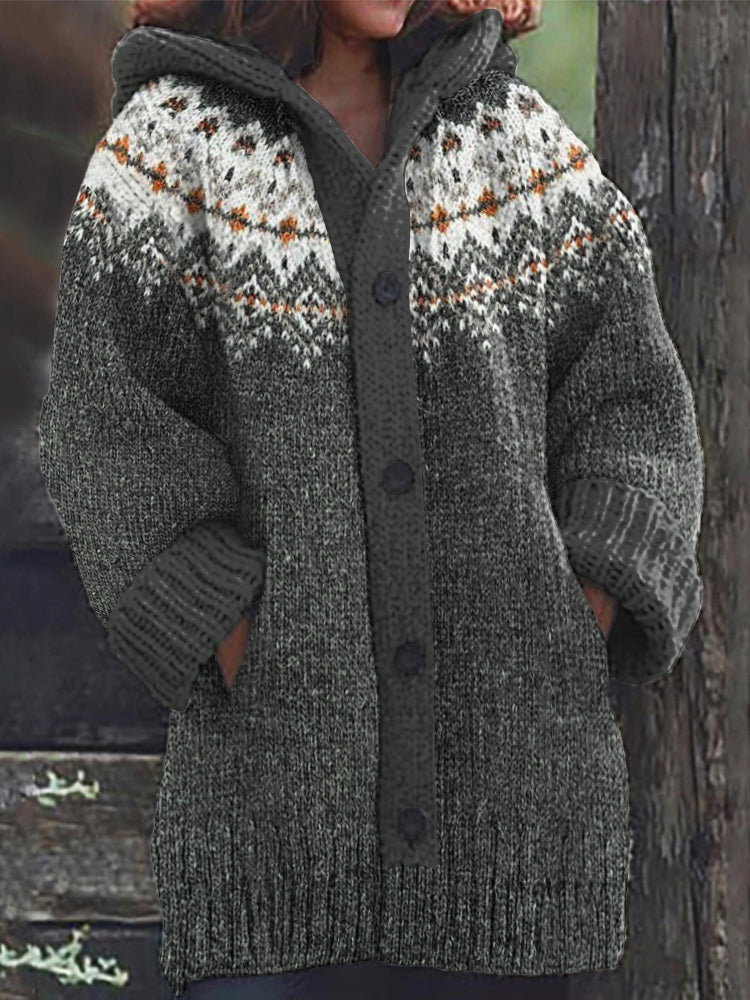 Zeitloser Vintage-Stil Strickjacke