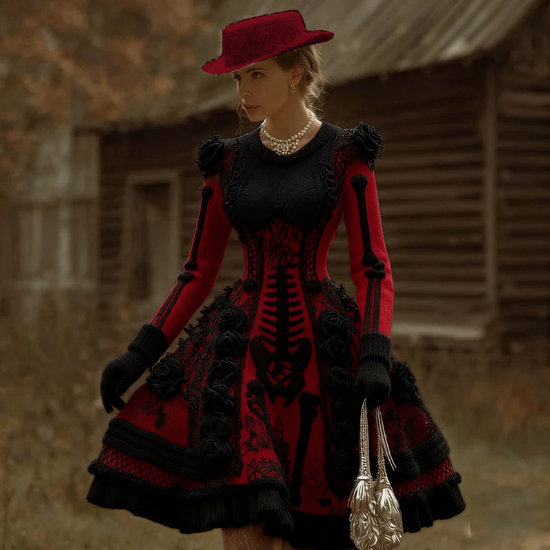 Klassisch gestaltete Kleid