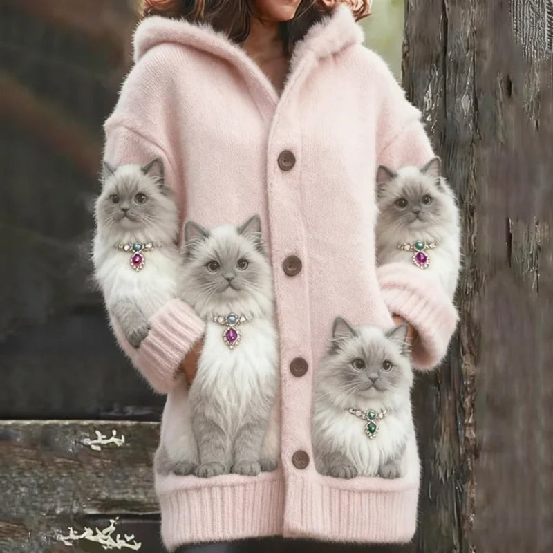 Klassische Vintage-Strickjacke