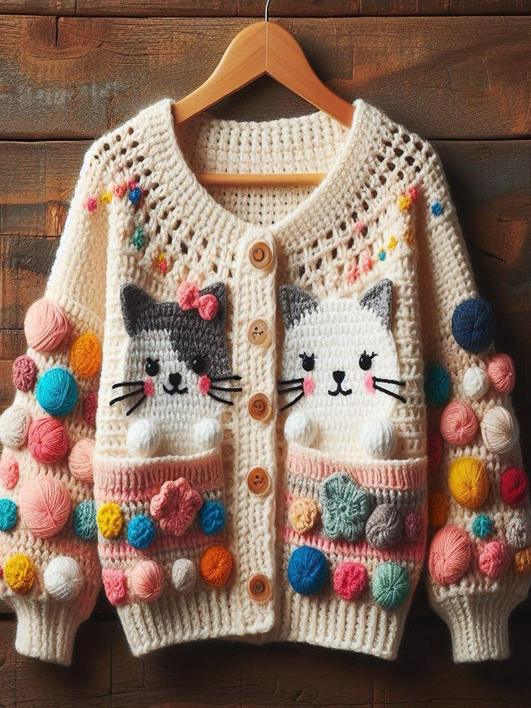 Elegant gestaltete Strickjacke
