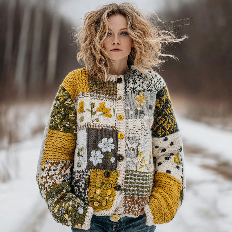 Vintage inspirierte Strickjacke