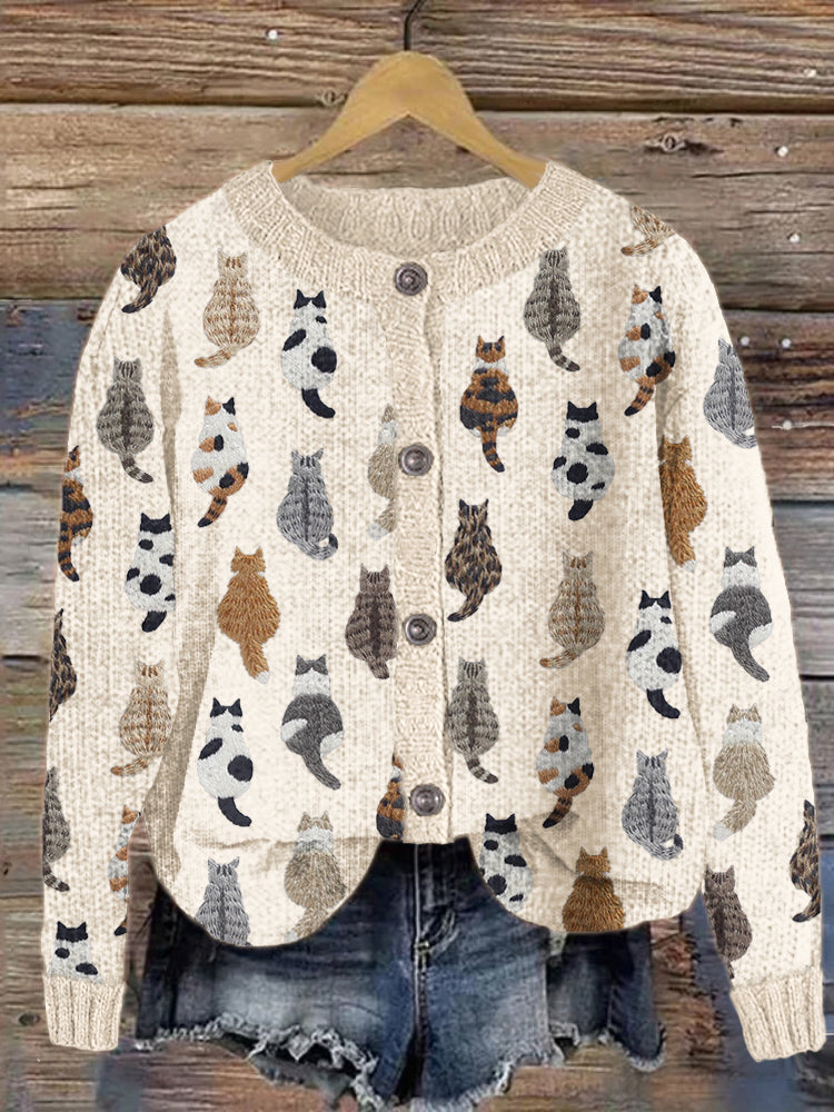 Elegant gestaltete Strickjacke
