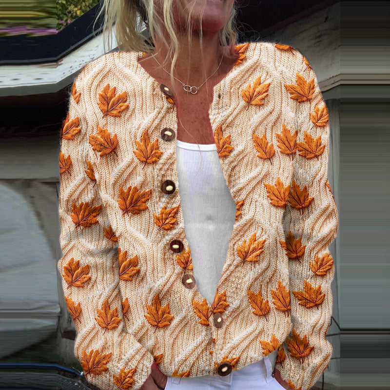 Zeitloser Vintage-Stil Strickjacke