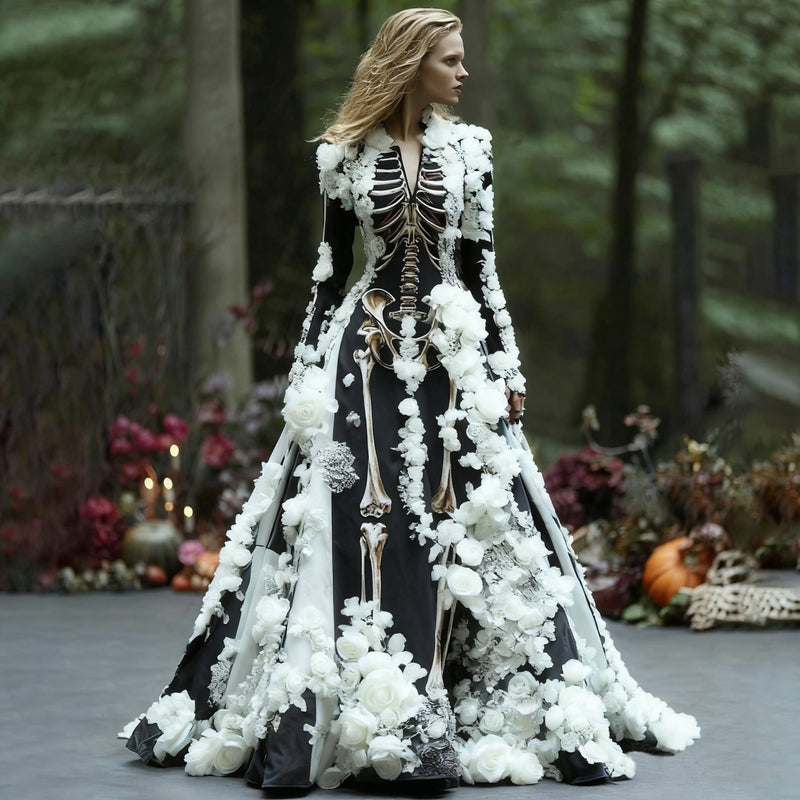 Klassisch gestaltete Kleid