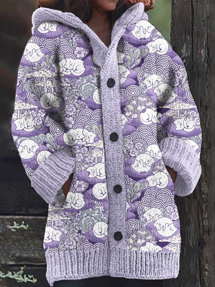 Anmutig gestaltete Strickjacke