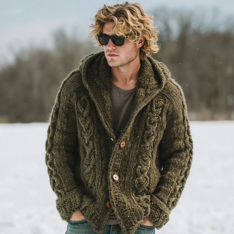 Zeitloser Vintage-Stil Strickjacke