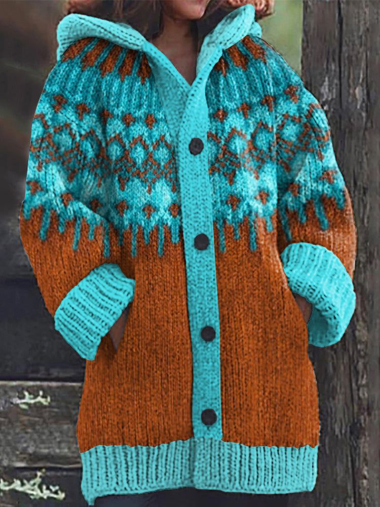 Zeitloser Vintage-Stil Strickjacke