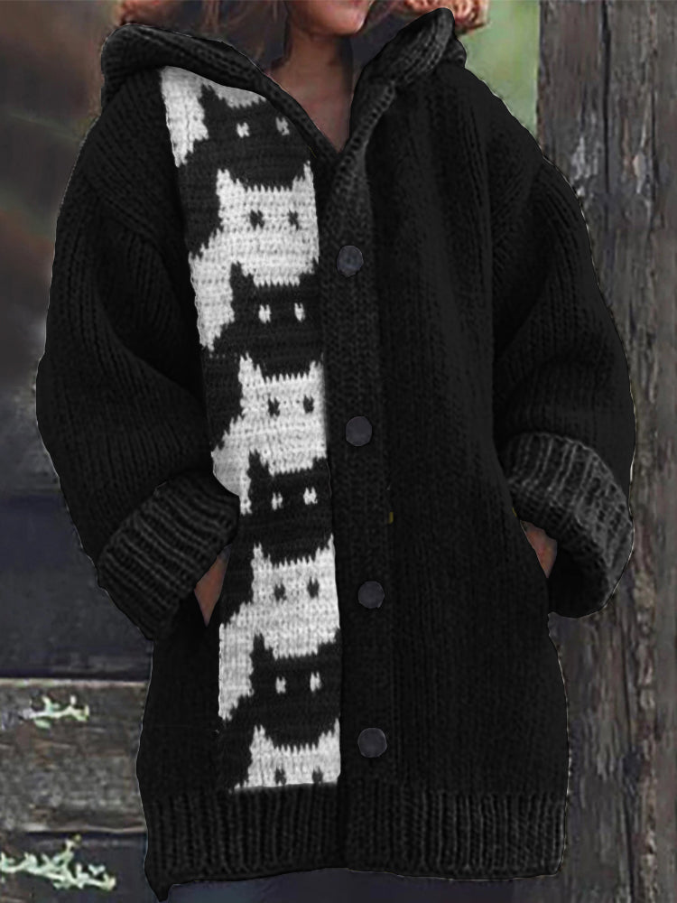 Durchdacht gestaltete Strickjacke