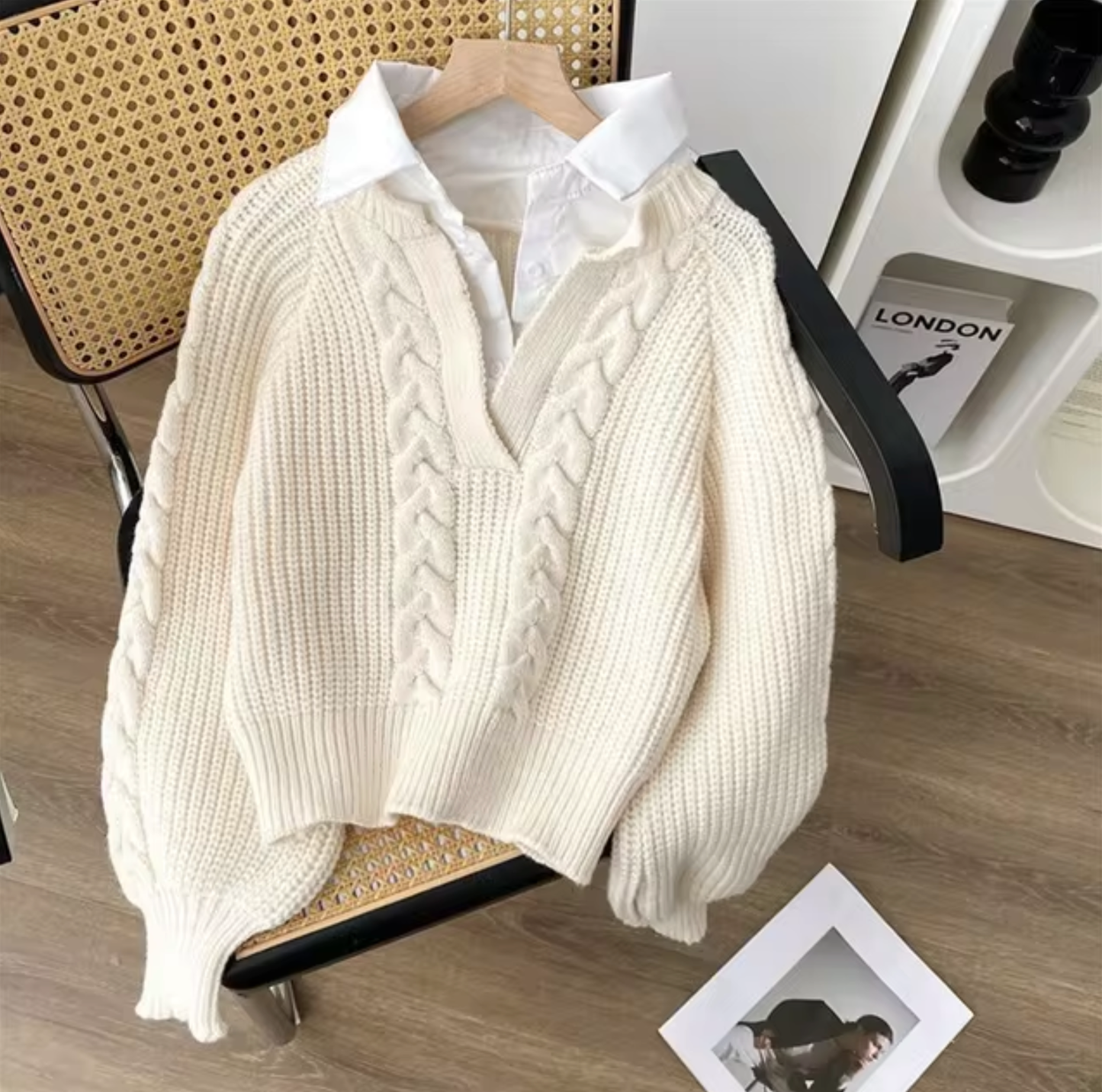 Zeitloser Vintage-Stil Pullover