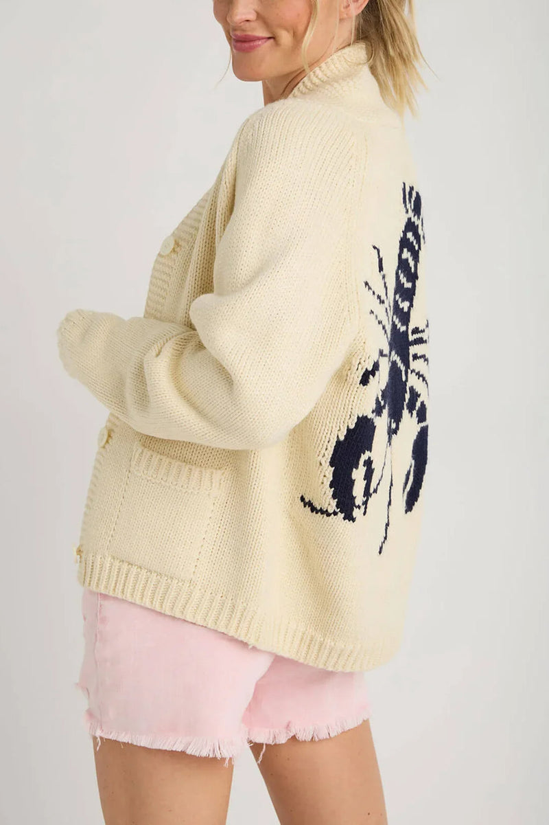 Vintage-inspirierte Strickjacke