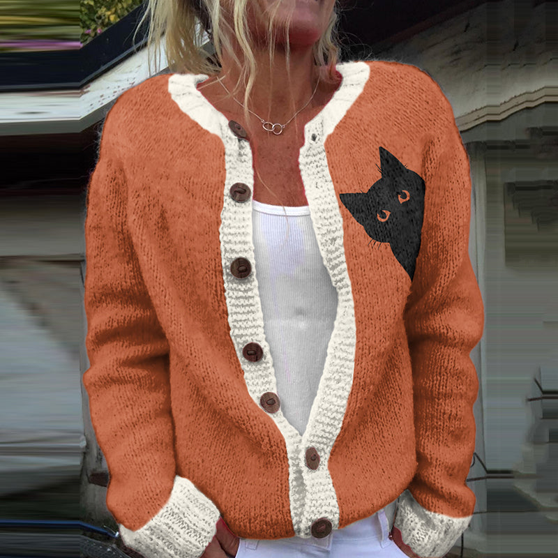 Durchdacht gestaltete Strickjacke