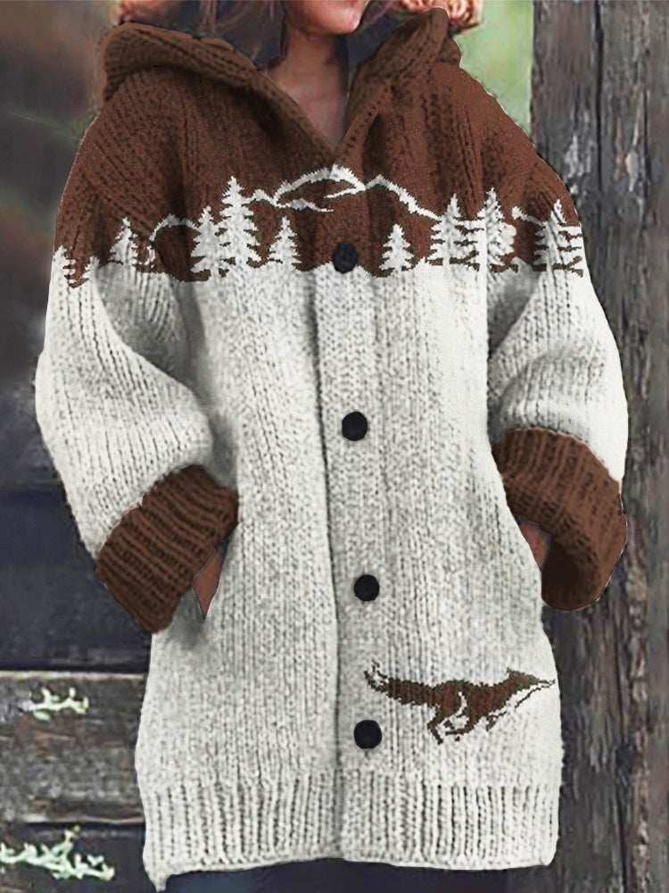 Zeitloser Vintage-Stil Strickjacke