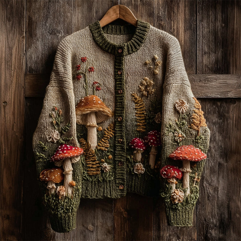 Klassische Vintage Strickjacke