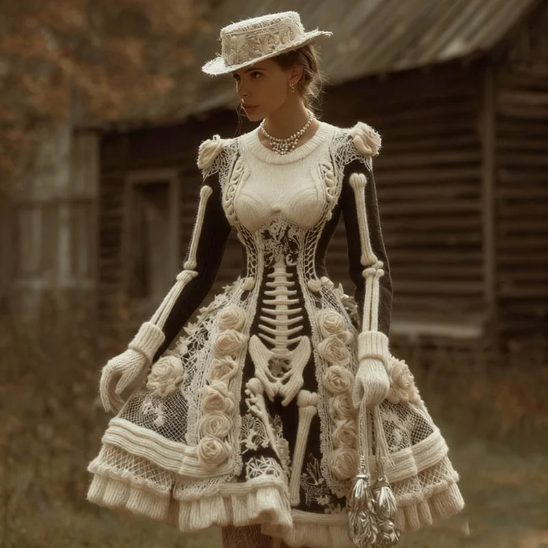 Klassisch gestaltete Kleid