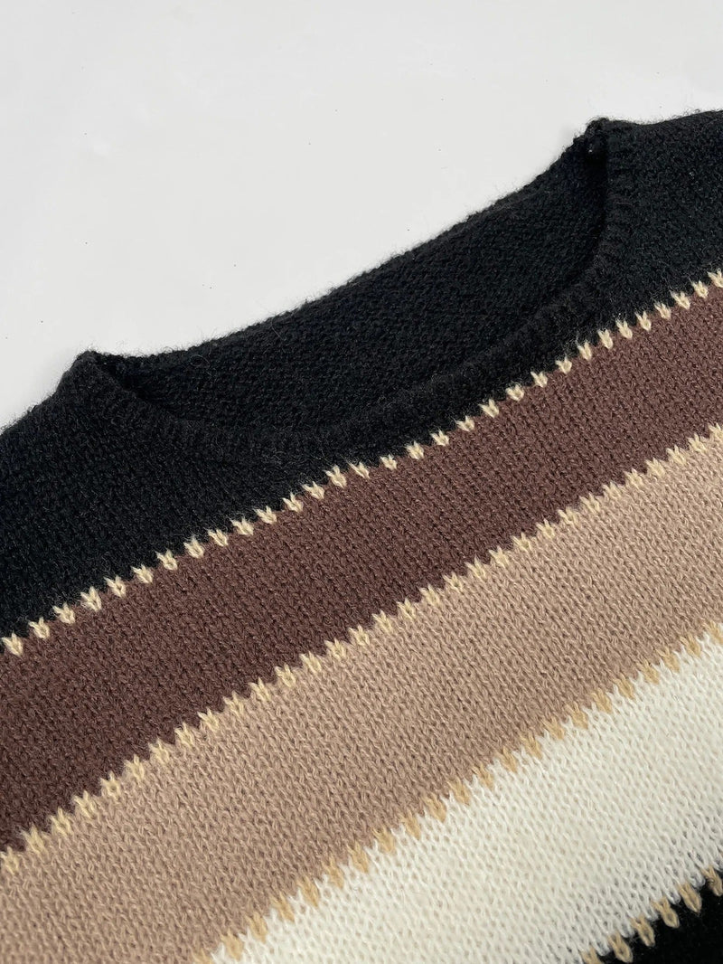 MW | Gestreifter Strickpullover