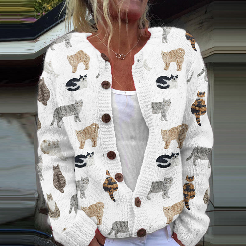 Klassische Vintage Strickjacke
