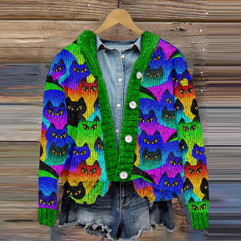 Klassisch gestaltete Strickjacke