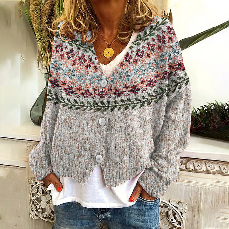 Durchdacht gestaltete Strickjacke