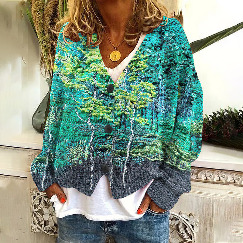 Zeitloser Vintage-Stil Strickjacke