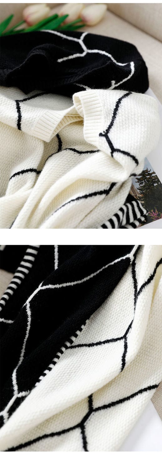 MW | Pullover mit kontrastfarbenem Karomuster 2024