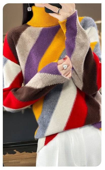 MW | Kontrastfarbe Rollkragenpullover 2024