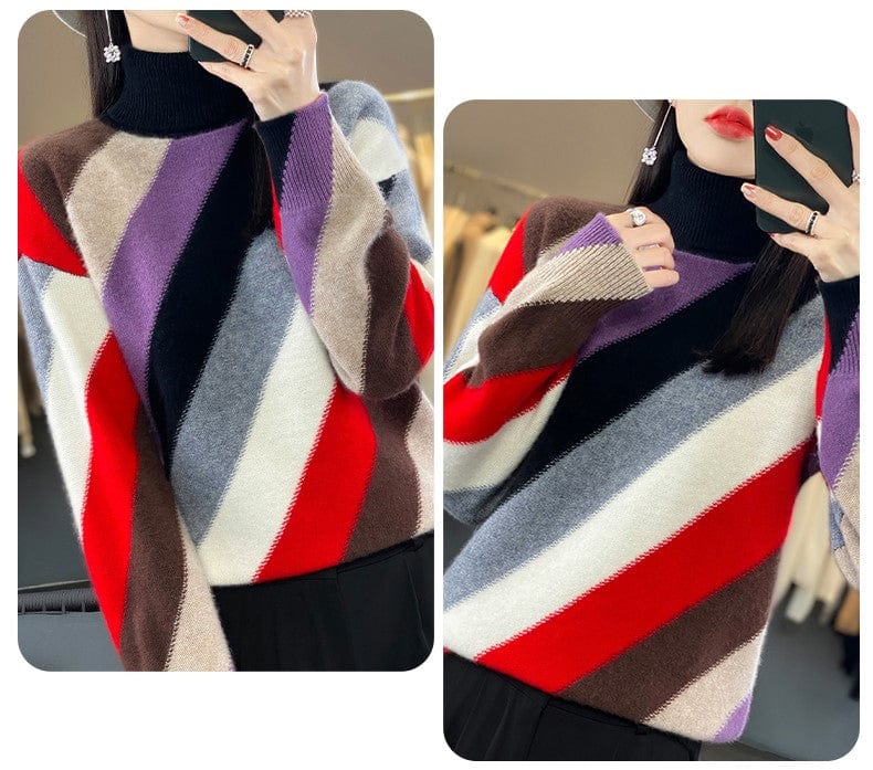 MW | Kontrastfarbe Rollkragenpullover 2024