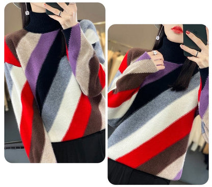 MW | Kontrastfarbe Rollkragenpullover 2024