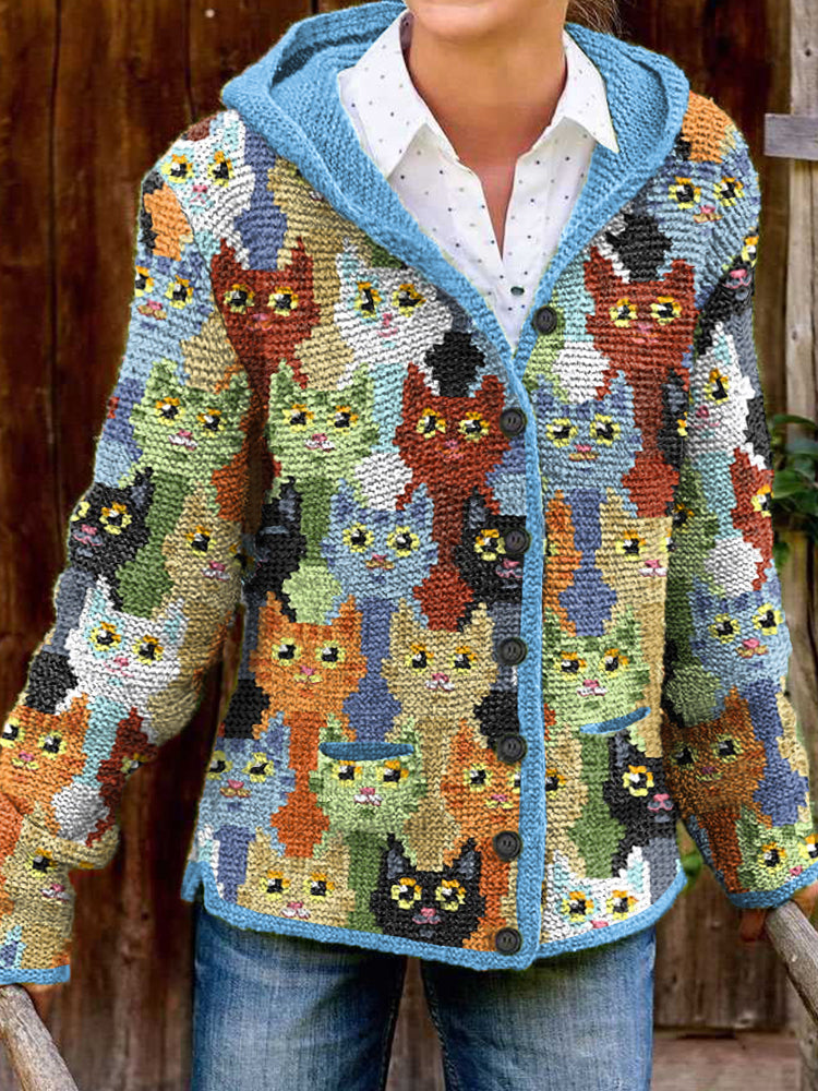 Klassisch gestaltete Strickjacke