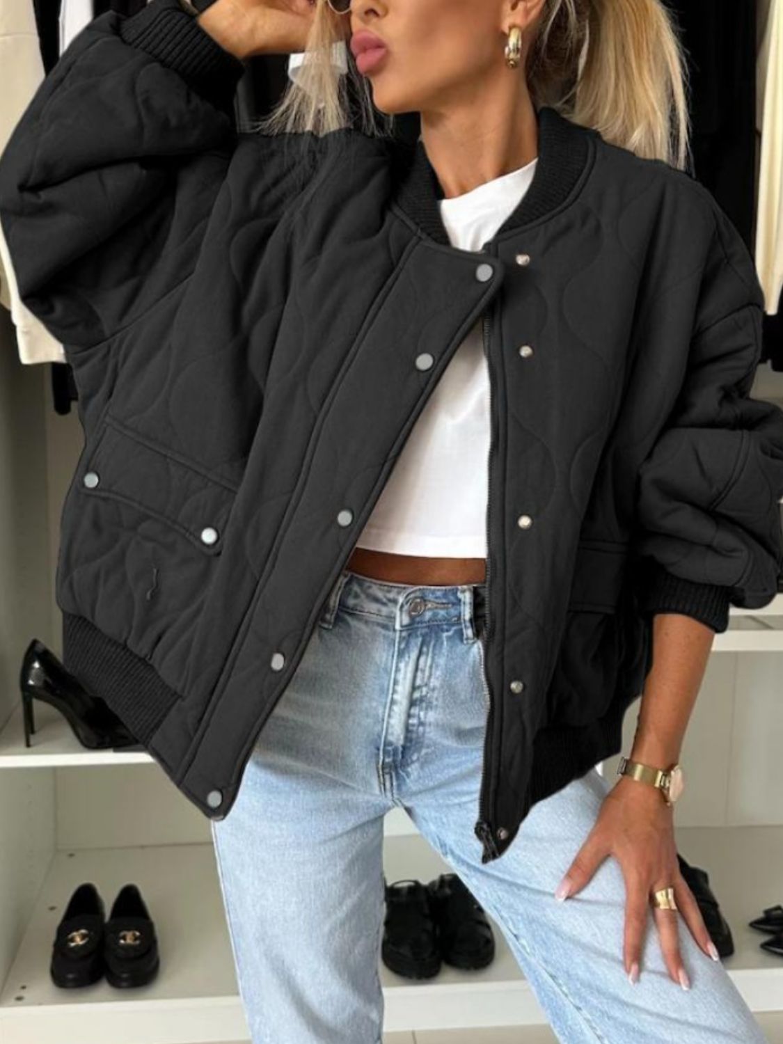 Klassisch gestaltete Jacke