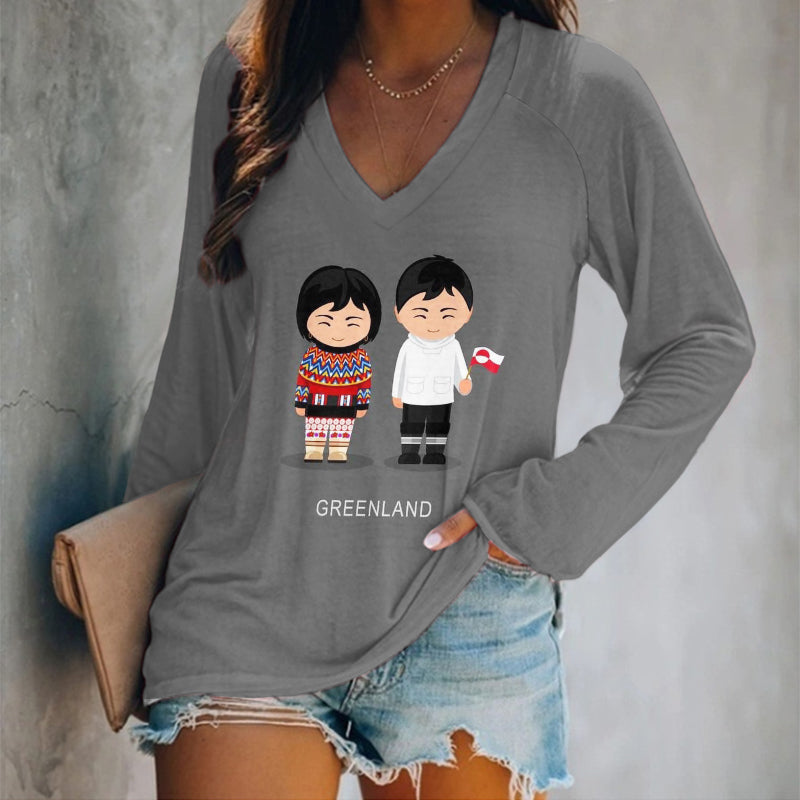 Anmutig gestaltete T-Shirt