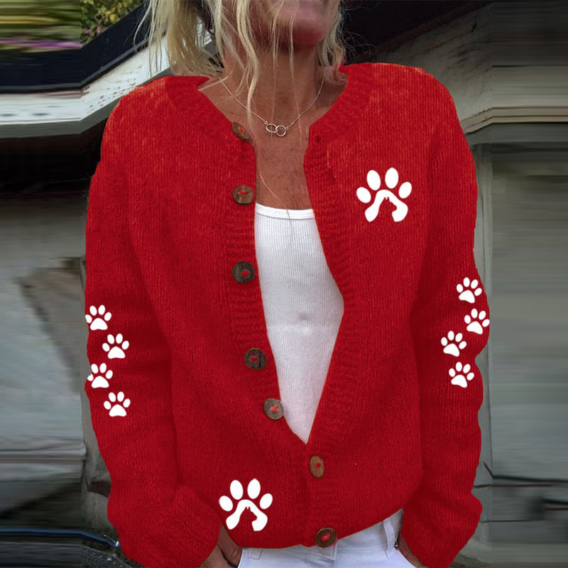 Durchdacht gestaltete Strickjacke