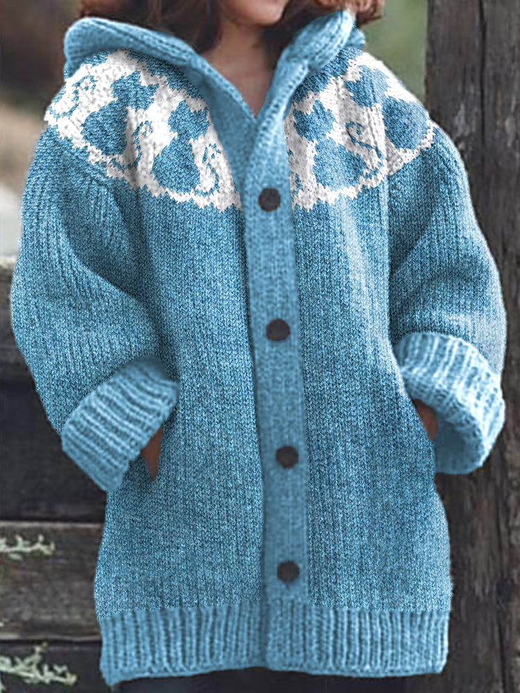 Wunderschön gefertigte Strickjacke