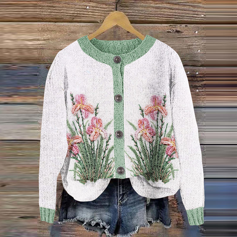 Wunderschön gefertigte Strickjacke