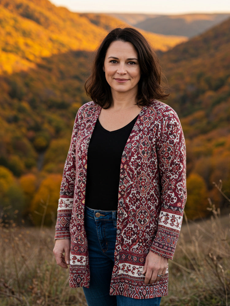 Klassische Vintage Strickjacke