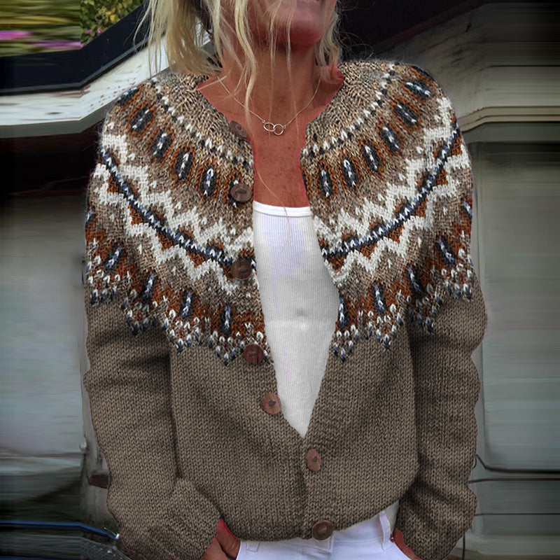 Anmutig gestaltete Strickjacke